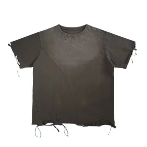 เสื้อยืดไทไดขนาดใหญ่พิเศษ ผ้าฝ้าย 100% เนื้อหนา สไตล์สตรีทแวร์ เสื้อยืดเปล่า ยูนิเซ็กส์ ทรงหลวม ล้างสีแบบแอซิด เสื้อยืดฤดูร้อน - Product Image 4