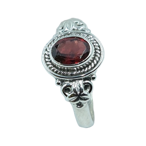 Red <b>Garnet</b> Stone <b>Ring</b> 925 Sterling <b>Silver</b> <b>Ring</b> Handmade Design <b>Ring</b> Wedding Engagement <b>Rings</b> for Women <b>Garnet</b> Christmas Gift - Product Image 1