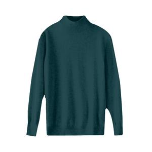 Women's Turtleneck <b>Pullover</b> Sweater Solid Color Knitted Long Sleeve Drop Shoulder Acrylic Minimalist All Seasons Wear - Product Image 6