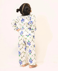 2-Piece Women's Casual Floral Pattern Summer Nightwear 100% Cotton <b>Pajama</b> Sleepwear Set Breathable Eco-Friendly OEM ODM Service - Product Image 6