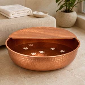 Bassin de massage en cuivre de qualité supérieure, fait main, pour les pieds, idéal pour les salons de manucure et spas, fabrication sur mesure - Product Image 6