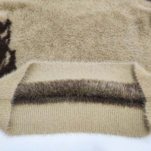 Pulls en maille surdimensionnés en mohair pour hommes, personnalisables, style streetwear, col rond, respirants, pour l'hiver, vente en gros - Product Image 6