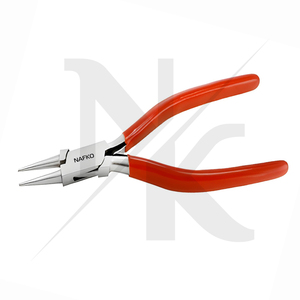 Heavy Duty Jewelry Making Pliers Round <b>Nose</b> Pliers <b>Long</b> Handle 160mm Stainless Steel Wire Looping Pliers Jewelry Tools Equipment - Product Image 2