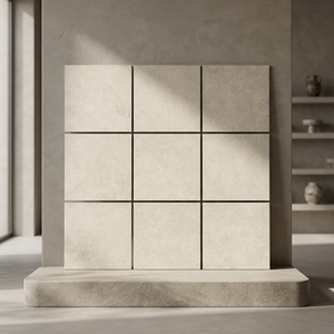 Premium Modern Landscape Slabs 20mm Thick 600x600 600x900mm Heavy Duty Outdoor Porcelain Tiles Adhesive Mall Monolith Crema - Product Image 3