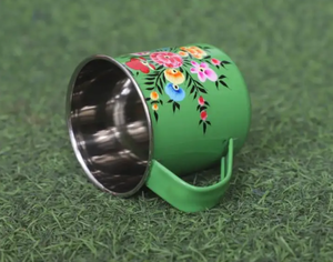 Taza de Esmalte Clásica Personalizada con el Mejor Diseño de Artesanía India para el Hogar - Product Image 2