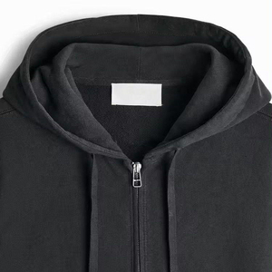 Wholesale Men's Zip Hoodies Long Sleeve Winter Regular Fit Breathable Eco-Friendly 450g Fleece 100% Cotton Full Zipper Hoodie - Product Image 6