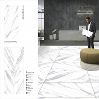Dalles de sol et de mur en porcelaine grand format California Ice 600x1200mm, 12mm d'épaisseur, antidérapantes, brillantes et polies
