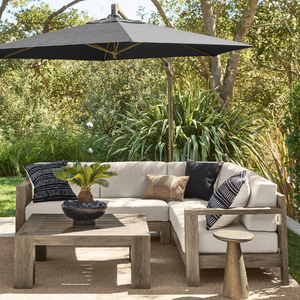 Weatherproof <b>Garden</b> Sets Sofa Set with Premium Teak Timber Construction Thick Foam Seating and Outdoor Performance Fabric - Product Image 5