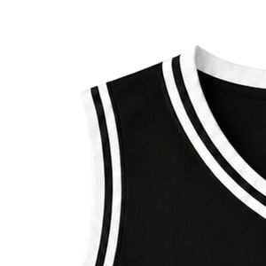 เสื้อบาสเก็ตบอลปักลาย Black Jack & Jill Crest สำหรับผู้หญิง แบบไม่มีแขน คอวี ทรงสปอร์ต แต่งขอบสีขาว - Product Image 4