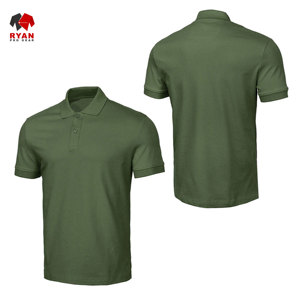 เสื้อโปโลดีไซน์สั่งทำพิเศษสำหรับผู้ชายจาก Ryan Pro Gear เนื้อผ้าระบายอากาศได้ดีและสวมใส่สบาย คอปกแบบพับได้ สวมใส่แบบสวมหัว - Product Image 3