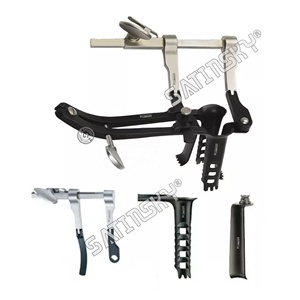 Système d'Écarteur Cervical Radiolucide en PEEK avec Lames en Acier Inoxydable – Instruments Chirurgicaux Vétérinaires Orthopédiques pour Arthroscopie - Product Image 1