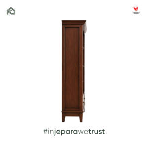 Solid <strong>Mahogany</strong> Wood <strong>Bookcase</strong> with 2 Drawers Classic Wooden Bookshelf for Living Room Home Office Furniture - Product Image 6
