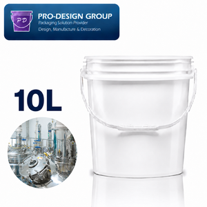 10L Heavy Duty Plastic Chemical <b>Bucket</b> <b>with</b> Flat <b>Lid</b> for Chemical Packaging, ISO 9001 Manufacturer - Product Image 1