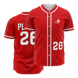 Custom Full Button Baseball Shirt Teamwear Uniform for Adult Leagues <b>Clubs</b> Tournaments Wholesale and Private Label Buyers - Product Image 1