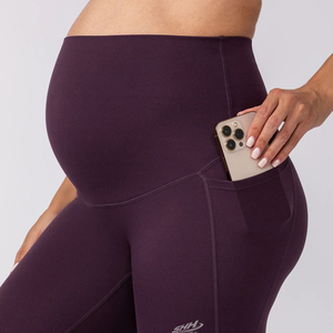 Leggings de Maternidad Personalizados, Pantalones de Yoga para Embarazo de Cintura Alta, Elásticos, Transpirables, Suaves, de Algodón y Spandex, Ropa Deportiva Cómoda para el Vientre - Product Image 1