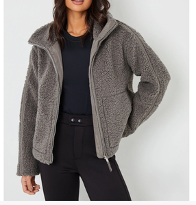 Sweat-shirt pull-over à manches longues, col demi-zip, coupe oversize à épaules tombantes, personnalisable avec logo brodé, pour femme, prix de gros - Product Image 1