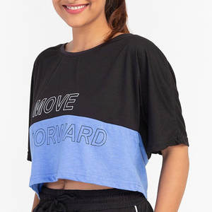 T-shirts courts décontractés et confortables pour femmes, coupe classique - Impression compressée écologique, séchage rapide, vêtements de sport d'été - Product Image 2