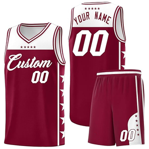 ชุดเสื้อและกางเกงบาสเก็ตบอลแบบกำหนดเอง โพลีเอสเตอร์ 100% ตัดเย็บตามสั่ง พร้อมโลโก้ทีม ชื่อ หมายเลข มหาวิทยาลัย ชมรม มหาวิทยาลัย ชุดกีฬา - Product Image 1