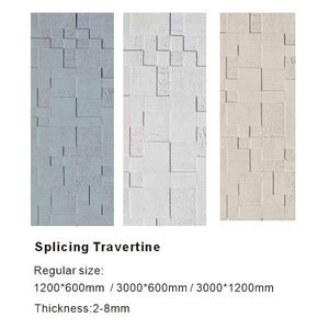 Panneaux muraux en travertin à jointure flexible, panneaux muraux en pierre flexible, panneaux en pierre ultra-minces, carrelage céramique souple - Product Image 3