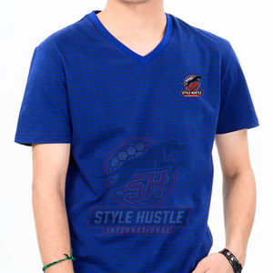 Camisetas de Cuello en V para Hombre de Alta Calidad de Marca Privada, Camisetas de Cuello en V para Hombre en Grandes Cantidades, Camisetas de Cuello en V para Hombre Hechas de Algodón - Product Image 4