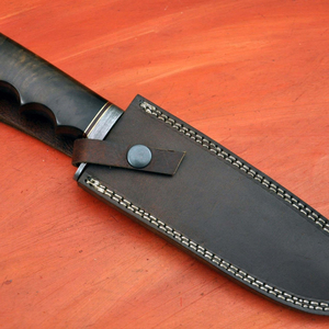Couteau de chasse d'extérieur en acier inoxydable à lame fixe, couteau utilitaire pour le camping, la survie, la pêche et la randonnée, vente en gros personnalisée - Product Image 4