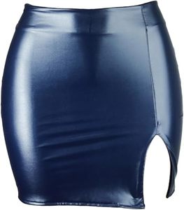 Mini-jupe en cuir pour femme, taille haute, moulante, sexy, en cuir PU ou cuir véritable, fabrication sur mesure OEM ODM, marque privée - Product Image 1
