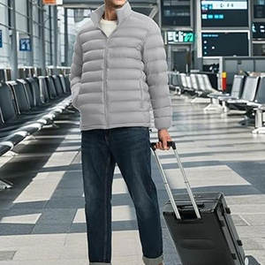 Chaqueta Acolchada Ligera y Versátil para Hombre, Abrigo de Invierno Aislado con Capucha Desmontable, Capa Exterior para 3 Estaciones, Ideal para Viajes, Esquí y Camping - Product Image 6