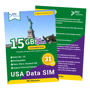 Tarjetas SIM de Datos Ilimitados 4G para Viajes en EE. UU., 3 en 1, 31 Días, con Empaque Personalizado para Revendedores Verizon, Venta al Por Mayor - Product Image 1