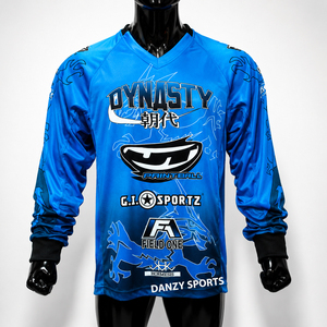 DANZY SPORTS for Custom Printed Wholesale Lightweight 250g Sublimated Mesh Breathable Unisex Long Sleeve Jersey Outdoor - Product Image 1