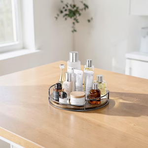Wooden Lazy Susan Organizer Kitchen Turntable Tray Spice Organizer Countertop Storage Round Tray Housewarming Gift Spring Decor - Product Image 4