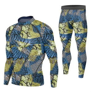 High Quality Men's Gym Activewear Sports Set Breathable Seamless Yoga Long Sleeve with Solid Pattern New Fitness <b>Apparel</b> - Product Image 5