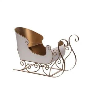 Top Selling Metal Iron Luxury Design Galvanized Metal Sleigh for Christmas <b>Decor</b> Made With Customized Sizes With Sizes - Product Image 5