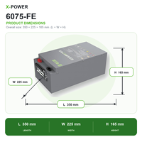 Batterie lithium-ion X-POWER XP-S600 72V 30Ah 2160Wh avec BMS Bluetooth intelligent et boîtier métallique pour moto électrique, vélo électrique, scooter