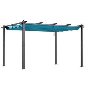 Pergola Retrattile Moderna da Esterno 3x4 Metri con Tettoia in Alluminio per Cortile - Product Image 1
