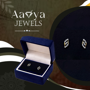 Pendientes de Diamantes Cultivados en Laboratorio, Oro Sólido de 9K, 18 Piedras, Lujo, Alta Calidad para Mujer, Claridad VVS-VS, Certificado HRD, Venta, Exportación - Product Image 3