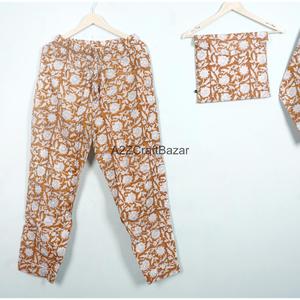 Conjunto de Pijama de Verano de Dos Piezas de Algodón para Mujer, Cuello en V, Cintura Elástica, Largo Completo, Secado Rápido, Nueva Llegada - Product Image 6