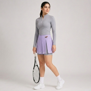 Jupe de tennis professionnelle confectionnée avec des matériaux de qualité supérieure offrant flexibilité, confort et durabilité au court. - Product Image 3