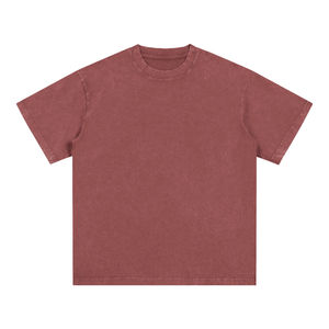 Camiseta de Hombre de Algodón Tejido con Efecto Desgastado Vintage, Lavado Ácido, Corte Regular, Serigrafía, Logotipo Personalizado, Ecológica - Product Image 6