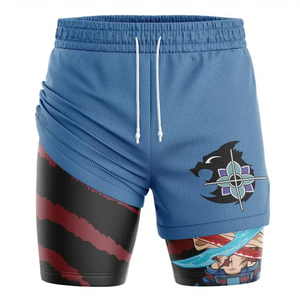 Pantalones Cortos Deportivos Personalizados de Doble Capa para Hombre, para Baloncesto, Transpirables, de Secado Rápido, con Forro de Compresión, Venta al Por Mayor OEM, Todas las Tallas Disponibles - Product Image 4