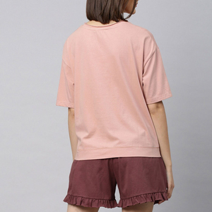 Conjunto de Dos Piezas de Algodón Casual de Verano para Mujer, Diseño Moderno, Transpirable, Color Sólido, Logotipo Personalizado, Conjuntos Femeninos Personalizados - Product Image 4