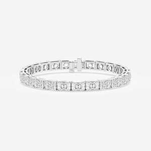 Fine Jewelry Women's 925 Sterling Silver Tennis Chain Bracelet with Round Moissanite Fashion Charm Women Hip Hop Bracelets - Product Image 3