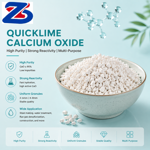 แคลเซียมออกไซด์เกรดพรีเมียมแบบเม็ด (CaO) สำหรับการผลิตกระจก เซรามิก และวัสดุก่อสร้าง - Product Image 1