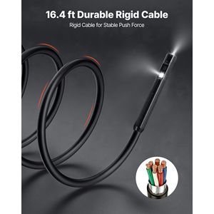 Caméra endoscopique industrielle à double objectif HD IPS, écran 5 pouces, 0,22 pouces de largeur, zoom 8X, étanche IP67, boroscope industriel - Product Image 5