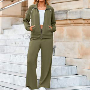 Meilleures ventes de survêtements pour femmes à bas prix, survêtements de couleur unie pour l'automne et l'hiver - Product Image 6