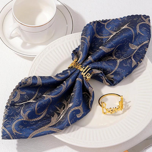 Meilleures ventes : Anneaux de serviette de Pâques, boucles porte-serviettes alphabet, décoration de table, anneaux de serviette lettre Bismillah - Product Image 4