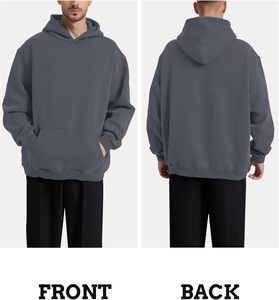 เสื้อฮู้ดดี้ผู้ชายไซส์ใหญ่พิเศษ ไซส์ 3XL 4XL 5XL เสื้อคลุมมีฮู้ดแบบสวมหัว ผ้าฟลีซอุ่นๆ สำหรับฤดูหนาว สวมใส่สบายๆ ออกกำลังกาย หรือใส่เที่ยวเล่น - Product Image 5