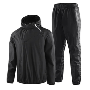 Pantalones Deportivos para Adelgazar y Hacer Ejercicio, Traje de Sauna para Hombre de Manga Larga, 100% Poliéster, Corte Holgado, Transpirable - Product Image 2