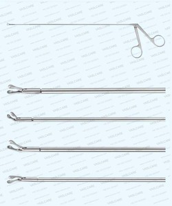 Pinces à micro-coupelle laryngée à angle gauche – Punch de biopsie des cordes vocales en acier inoxydable – Instruments endolaryngés ORL par Vaslcare - Product Image 2