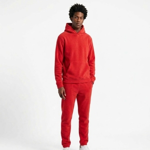 Men 2 Piece Hoodie <b>Tracksuit</b> Set Pullover Fleece Jogger Pants Active Running Lightweight Custom OEM Wholesale Manufacturer - Product Image 1