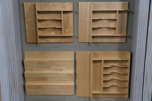 Contemporary Wooden <b>Drawer</b> Divider Organizer for Kitchen Cabinet Interior Storage and Organization - Product Image 5